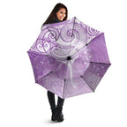 Epilepsy Awareness Maori Aotearoa Umbrella Manta Ray - Purple Glaze - Aussie Hoodie