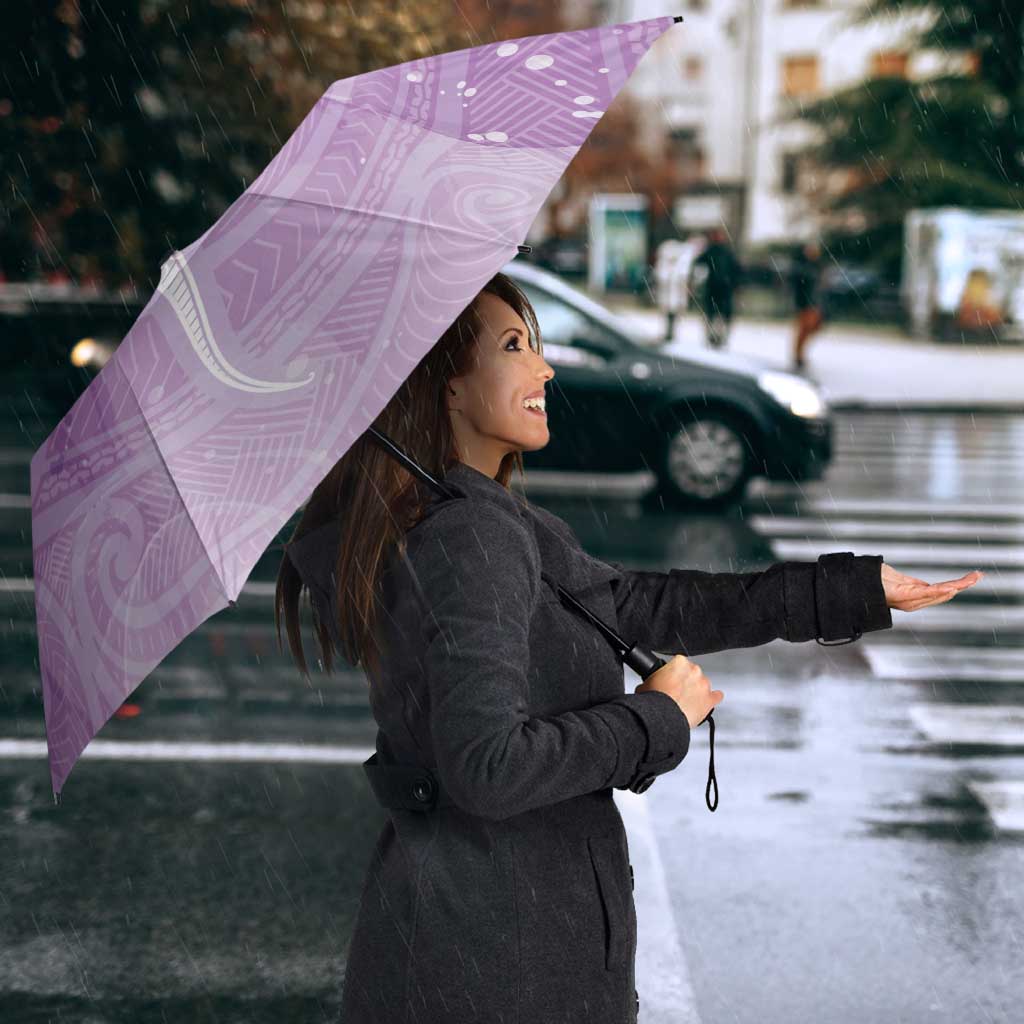 Epilepsy Awareness Maori Aotearoa Umbrella Manta Ray - Purple Glaze - Aussie Hoodie