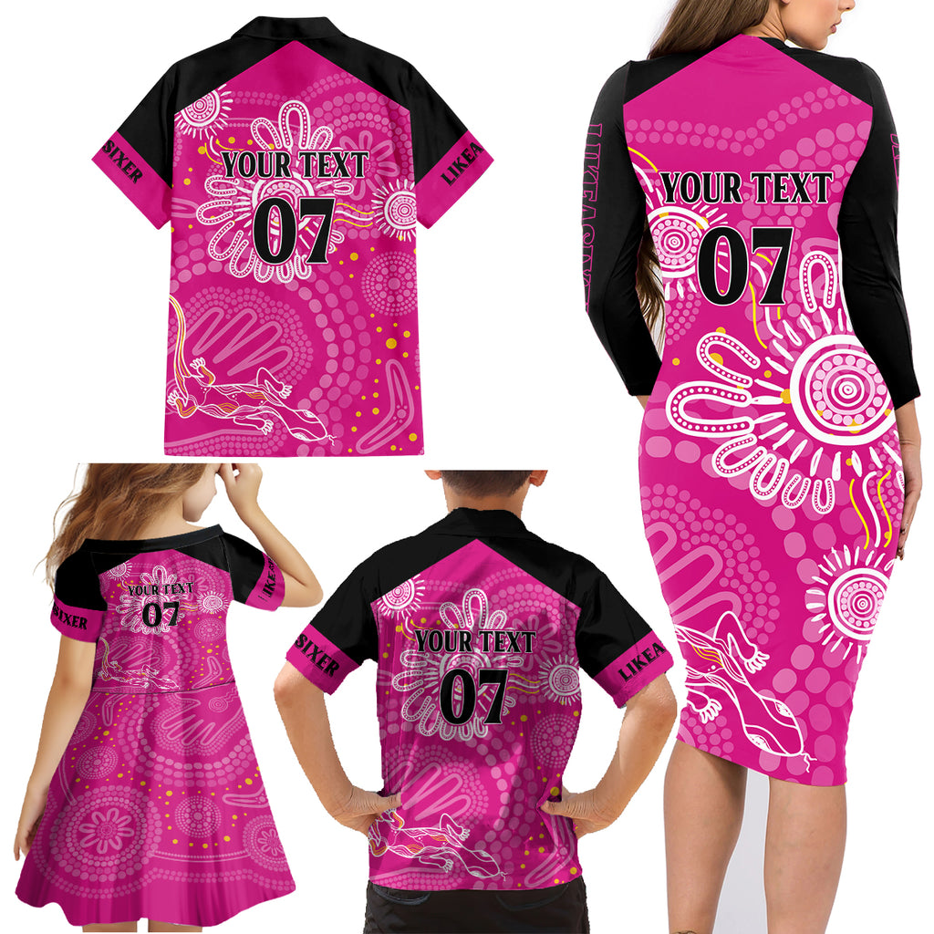 custom-sixers-cricket-indigenous-family-matching-long-sleeve-bodycon-dress-and-hawaiian-shirt-inspirations