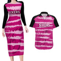 custom-sixers-cricket-2023-couples-matching-long-sleeve-bodycon-dress-and-hawaiian-shirt-likeasixer-special-ver