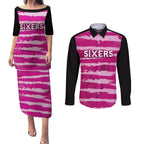 custom-sixers-cricket-2023-couples-matching-puletasi-dress-and-long-sleeve-button-shirt-likeasixer-special-ver