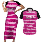 custom-sixers-cricket-2023-couples-matching-short-sleeve-bodycon-dress-and-hawaiian-shirt-likeasixer-special-ver