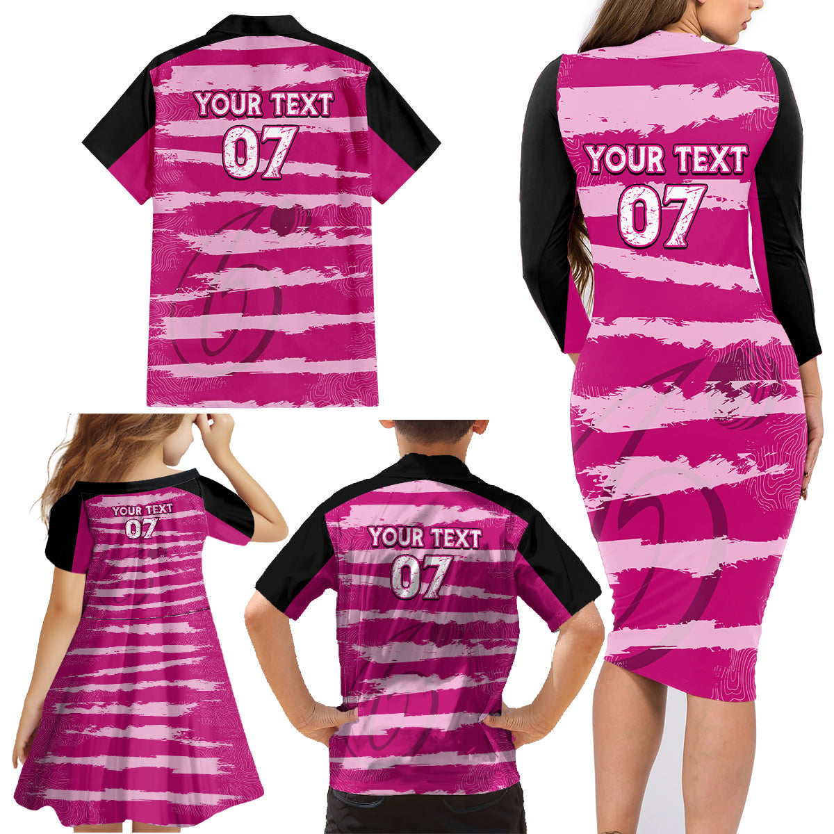 custom-sixers-cricket-2023-family-matching-long-sleeve-bodycon-dress-and-hawaiian-shirt-likeasixer-special-ver