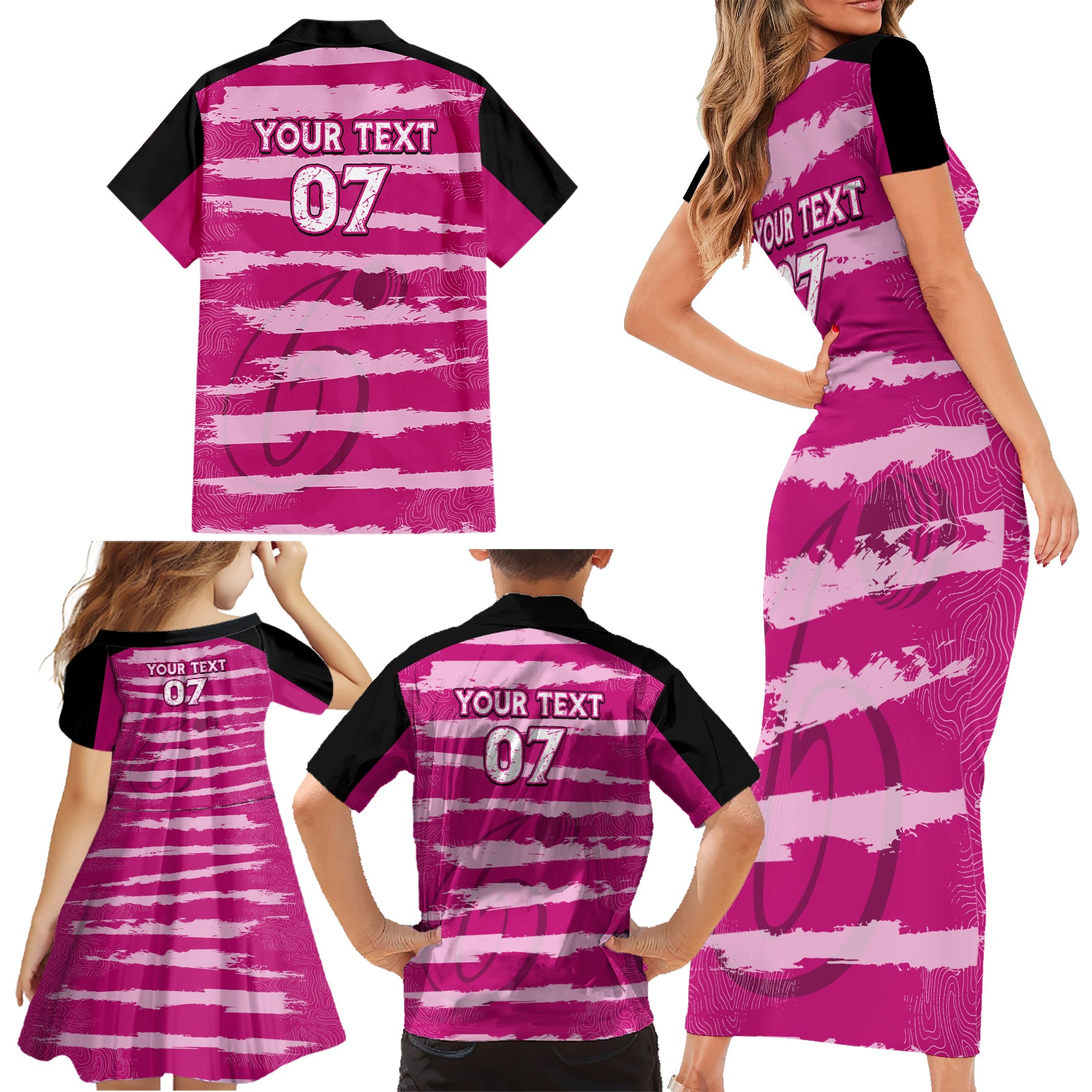 custom-sixers-cricket-2023-family-matching-short-sleeve-bodycon-dress-and-hawaiian-shirt-likeasixer-special-ver