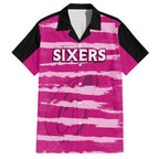 custom-sixers-cricket-2023-family-matching-short-sleeve-bodycon-dress-and-hawaiian-shirt-likeasixer-special-ver