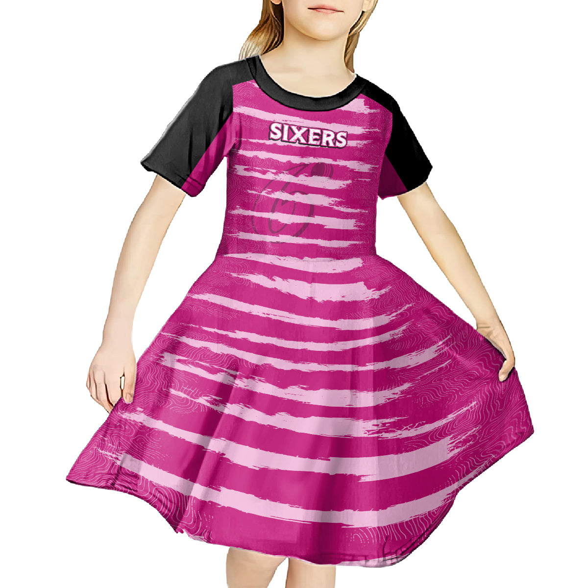custom-sixers-cricket-2023-kid-short-sleeve-dress-likeasixer-special-ver