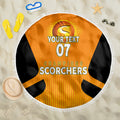 custom-scorchers-cricket-champions-2023-beach-blanket-made-tough