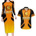 custom-scorchers-cricket-champions-2023-couples-matching-long-sleeve-bodycon-dress-and-hawaiian-shirt-made-tough