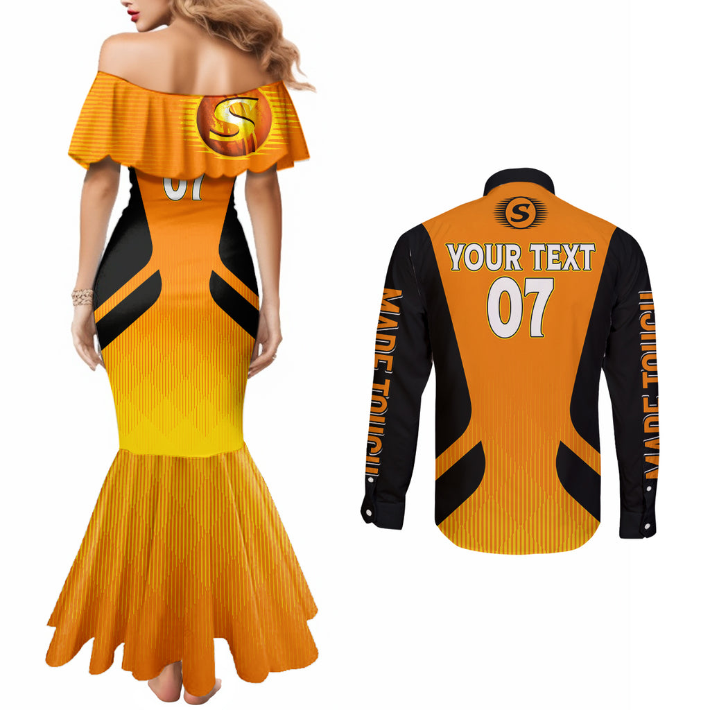 custom-scorchers-cricket-champions-2023-couples-matching-mermaid-dress-and-long-sleeve-button-shirt-made-tough