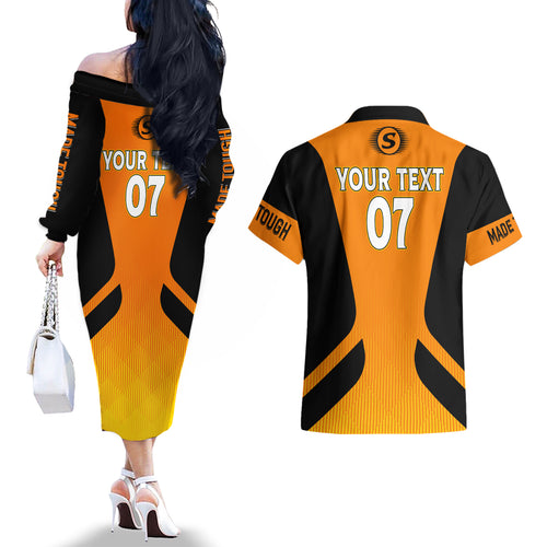 custom-scorchers-cricket-champions-2023-couples-matching-off-the-shoulder-long-sleeve-dress-and-hawaiian-shirt-made-tough