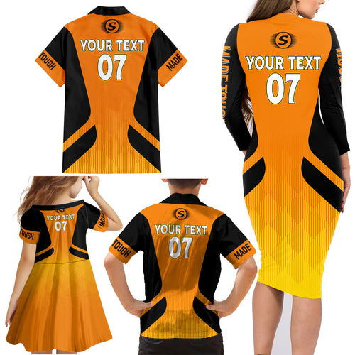 custom-scorchers-cricket-champions-2023-family-matching-long-sleeve-bodycon-dress-and-hawaiian-shirt-made-tough