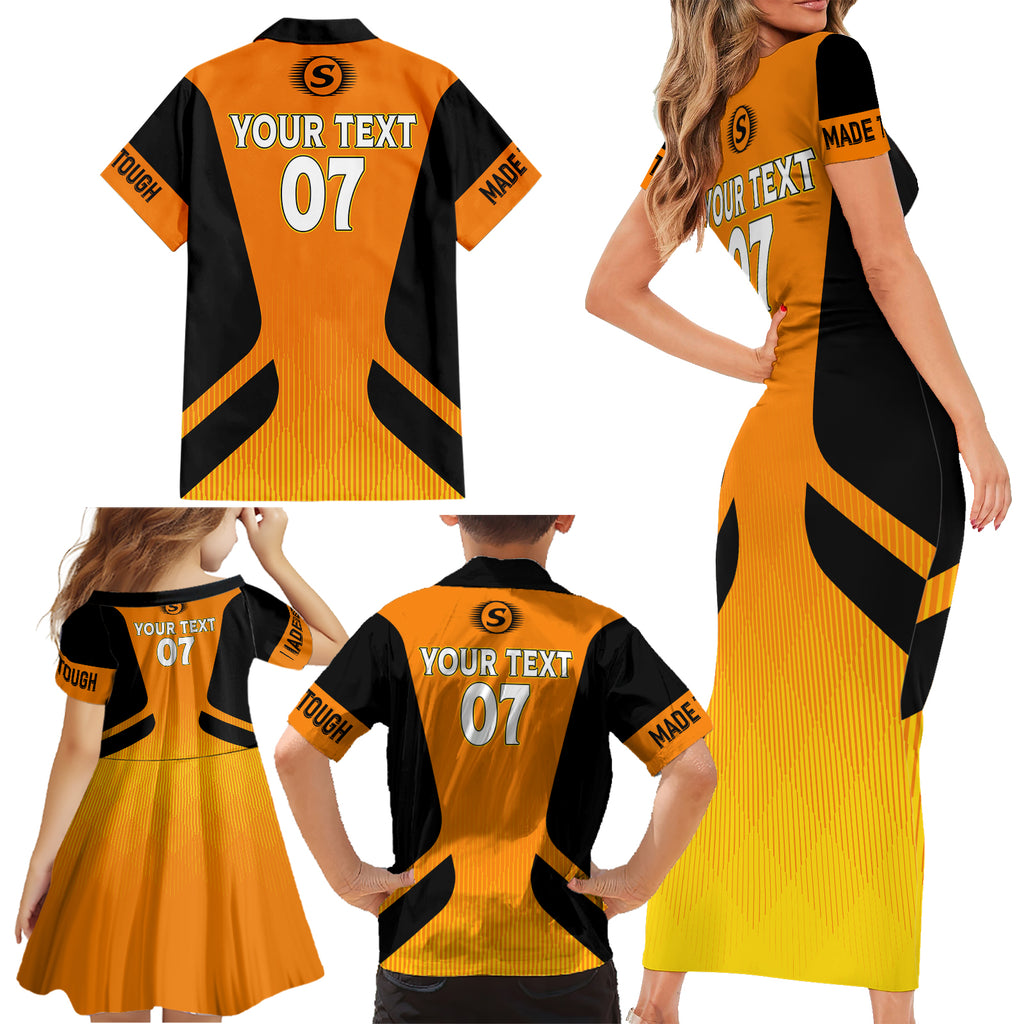 custom-scorchers-cricket-champions-2023-family-matching-short-sleeve-bodycon-dress-and-hawaiian-shirt-made-tough
