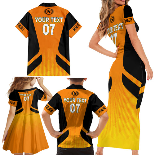 custom-scorchers-cricket-champions-2023-family-matching-short-sleeve-bodycon-dress-and-hawaiian-shirt-made-tough