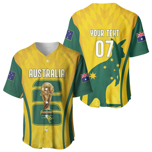Australia Socceroos Custom Baseball Jersey 2026 Forever Golden - Aussie Hoodie