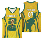 Australia Socceroos Custom Basketball Jersey 2026 Forever Golden - Aussie Hoodie