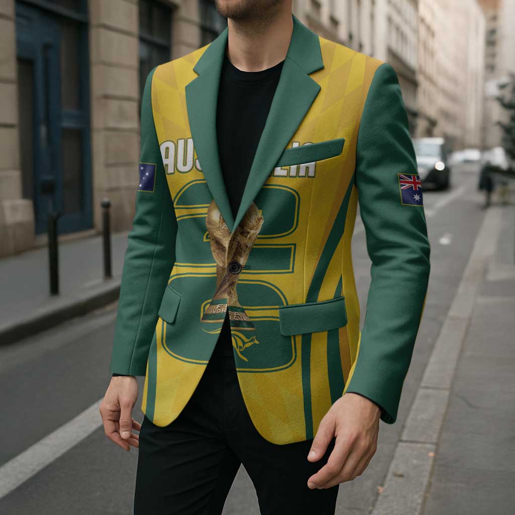 Australia Socceroos Custom Blazer 2026 Forever Golden - Aussie Hoodie