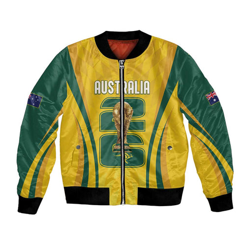 Australia Socceroos Custom Bomber Jacket 2026 Forever Golden - Aussie Hoodie