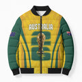Australia Socceroos Custom Bomber Puffer Jacket 2026 Forever Golden - Aussie Hoodie