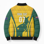 Australia Socceroos Custom Bomber Puffer Jacket 2026 Forever Golden - Aussie Hoodie