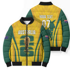 Australia Socceroos Custom Bomber Puffer Jacket 2026 Forever Golden - Aussie Hoodie