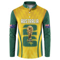 Australia Socceroos Custom Button Sweatshirt 2026 Forever Golden - Aussie Hoodie