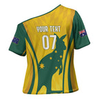 Australia Socceroos Custom Cross Shoulder Shirt 2026 Forever Golden - Aussie Hoodie