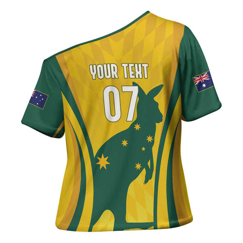 Australia Socceroos Custom Cross Shoulder Shirt 2026 Forever Golden - Aussie Hoodie