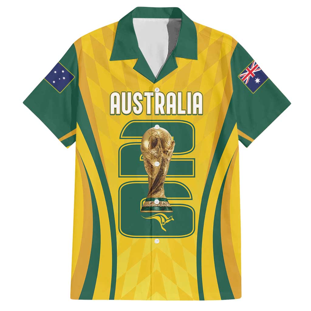 Australia Socceroos Custom Hawaiian Shirt 2026 Forever Golden - Aussie Hoodie