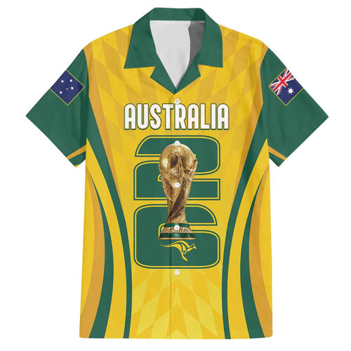 Australia Socceroos Custom Hawaiian Shirt 2026 Forever Golden - Aussie Hoodie