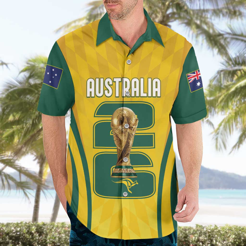 Australia Socceroos Custom Hawaiian Shirt 2026 Forever Golden - Aussie Hoodie
