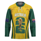 Australia Socceroos Custom Hockey Jersey 2026 Forever Golden - Aussie Hoodie