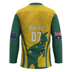 Australia Socceroos Custom Hockey Jersey 2026 Forever Golden - Aussie Hoodie