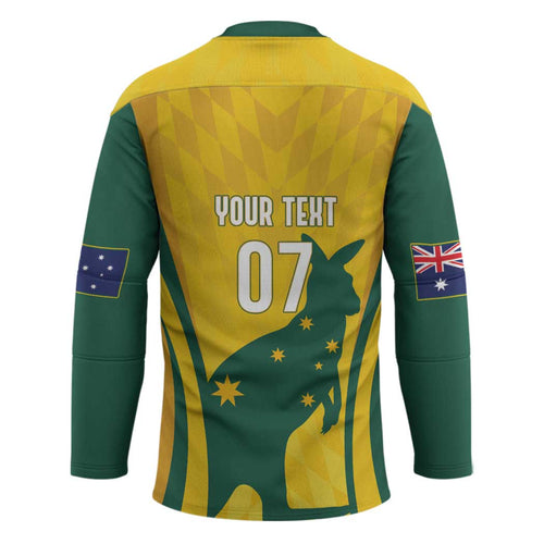 Australia Socceroos Custom Hockey Jersey 2026 Forever Golden - Aussie Hoodie