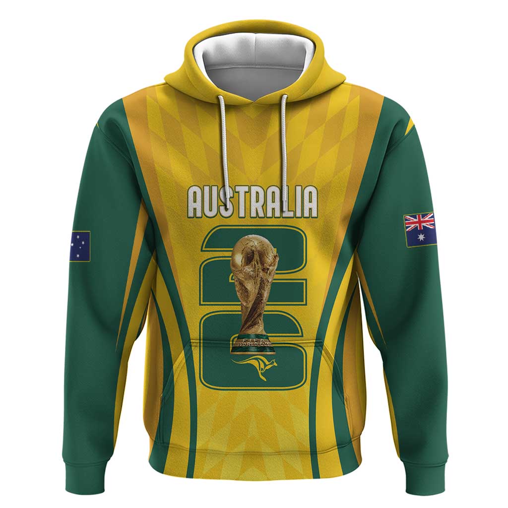 Australia Socceroos Custom Hoodie 2026 Forever Golden - Aussie Hoodie