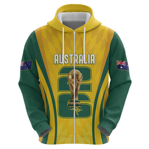 Australia Socceroos Custom Hoodie 2026 Forever Golden - Aussie Hoodie
