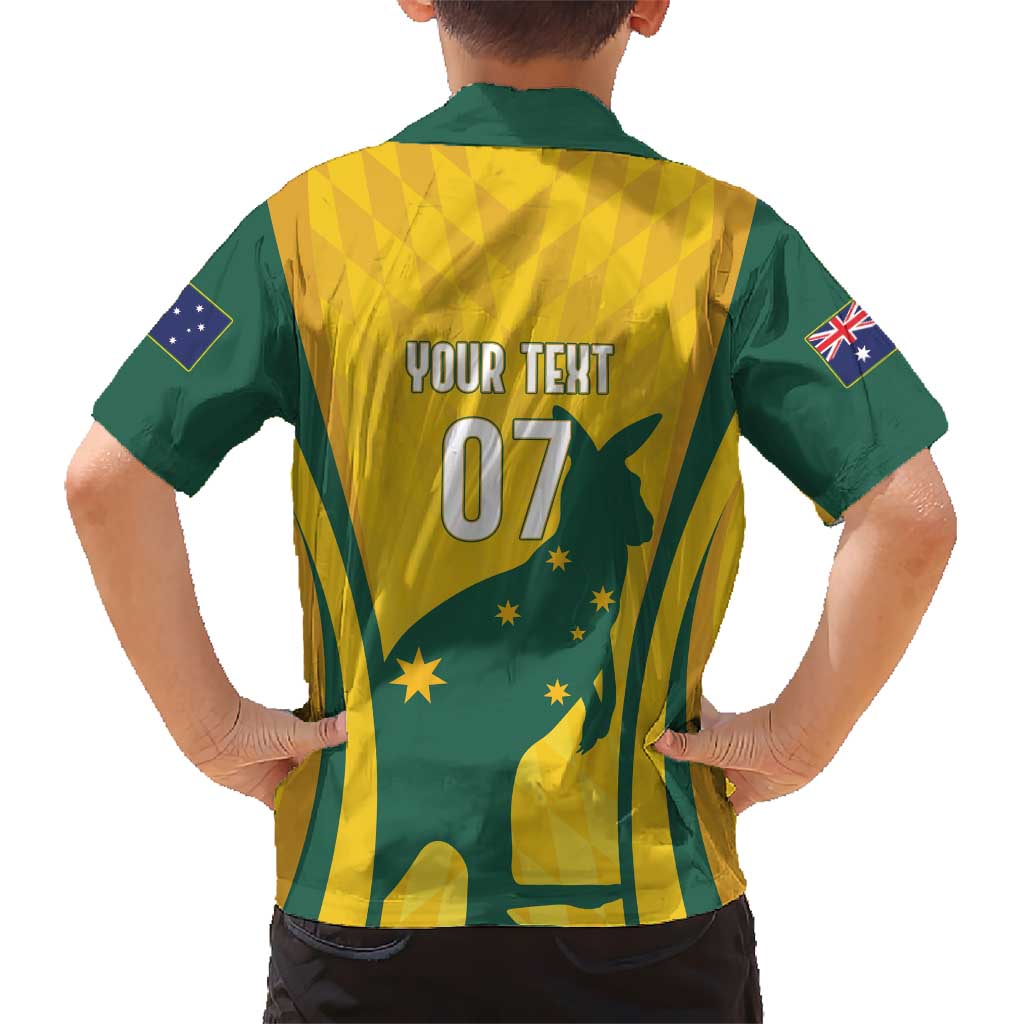Australia Socceroos Custom Kid Hawaiian Shirt 2026 Forever Golden - Aussie Hoodie
