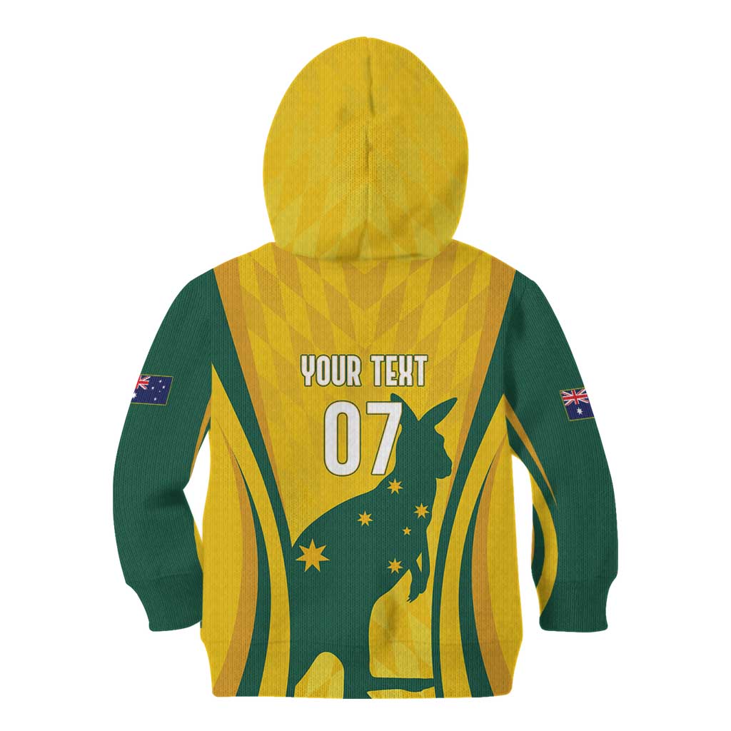 Australia Socceroos Custom Kid Hoodie 2026 Forever Golden - Aussie Hoodie
