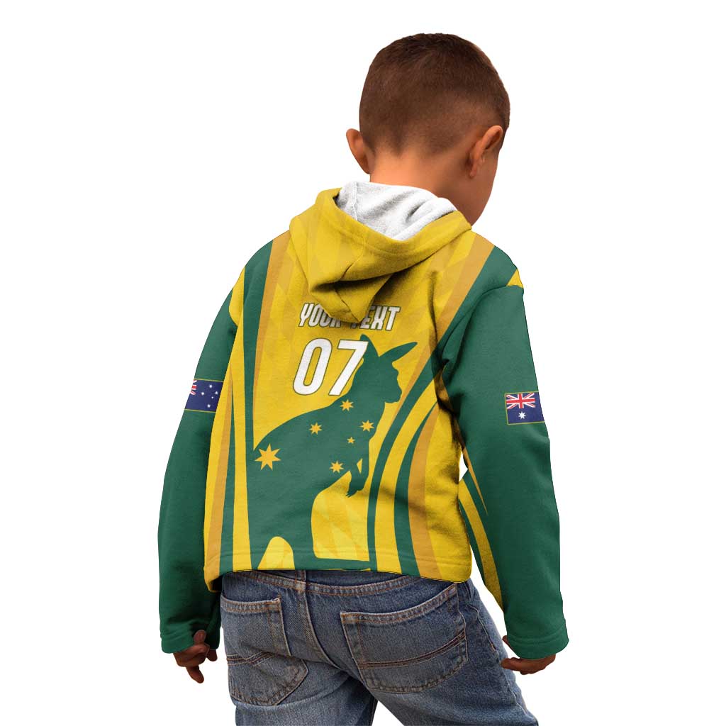 Australia Socceroos Custom Kid Hoodie 2026 Forever Golden - Aussie Hoodie