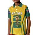 Australia Socceroos Custom Kid Polo Shirt 2026 Forever Golden - Aussie Hoodie