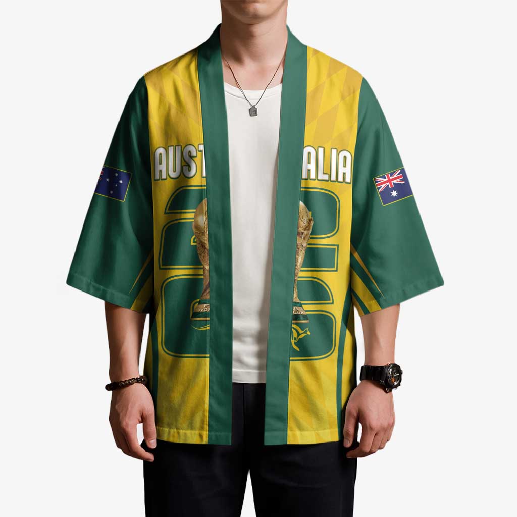 Australia Socceroos Custom Kimono 2026 Forever Golden - Aussie Hoodie