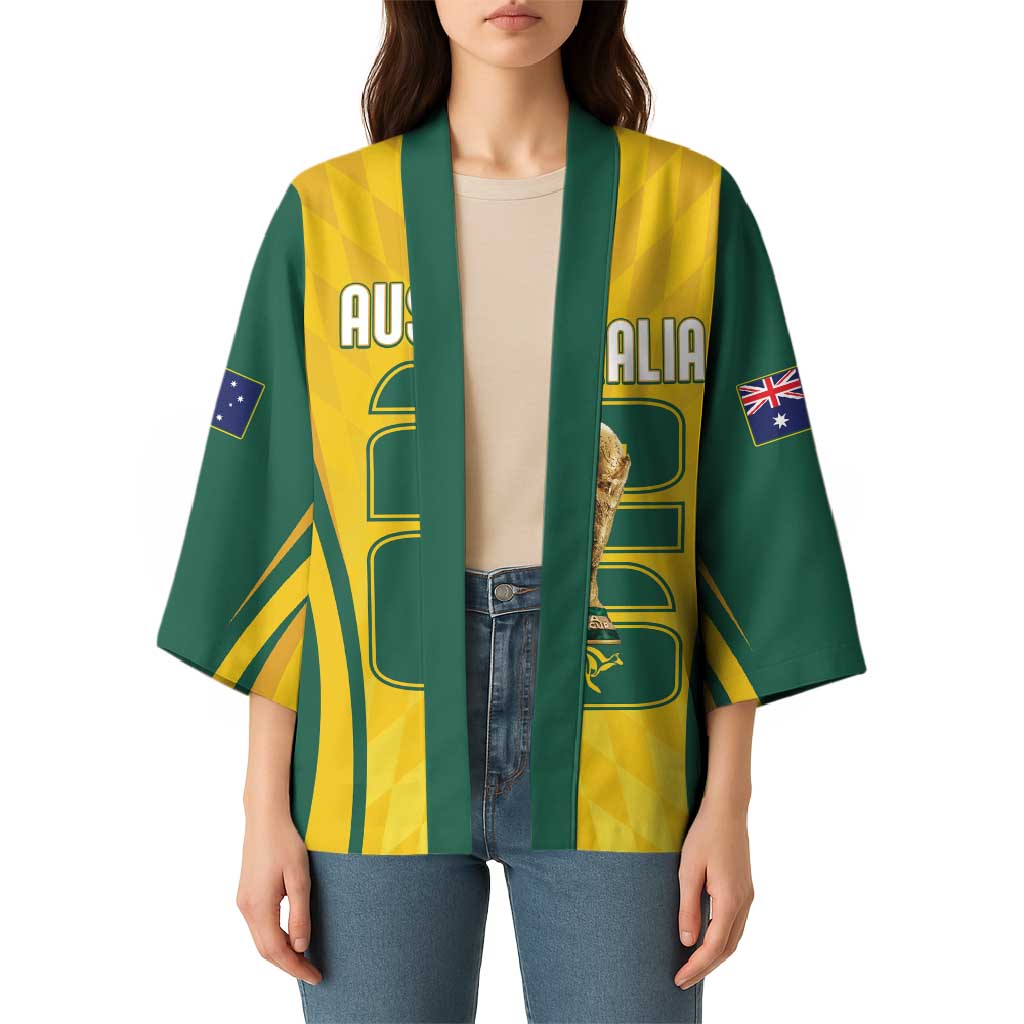 Australia Socceroos Custom Kimono 2026 Forever Golden - Aussie Hoodie