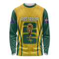 Australia Socceroos Custom Long Sleeve Shirt 2026 Forever Golden - Aussie Hoodie