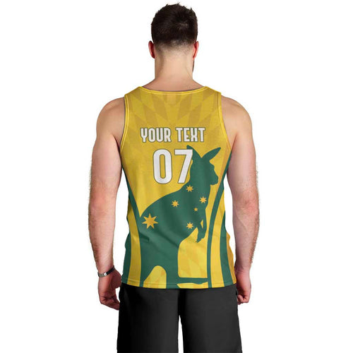 Australia Socceroos Custom Men Tank Top 2026 Forever Golden - Aussie Hoodie