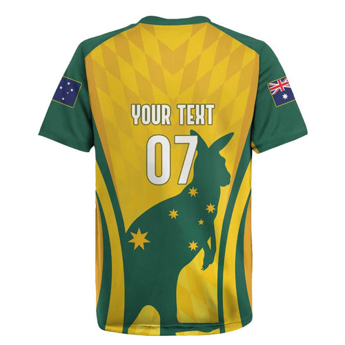 Australia Socceroos Custom Rugby Jersey 2026 Forever Golden - Aussie Hoodie