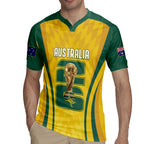 Australia Socceroos Custom Rugby Jersey 2026 Forever Golden - Aussie Hoodie