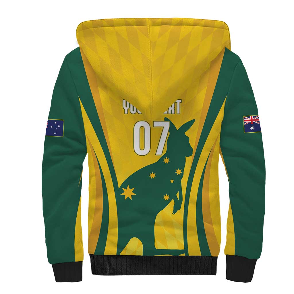 Australia Socceroos Custom Sherpa Hoodie 2026 Forever Golden - Aussie Hoodie