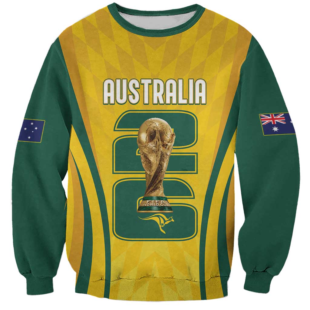 Australia Socceroos Custom Sweatshirt 2026 Forever Golden - Aussie Hoodie
