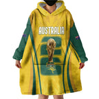 Australia Socceroos Custom Wearable Blanket Hoodie 2026 Forever Golden - Aussie Hoodie