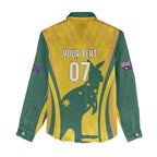 Australia Socceroos Custom Women Casual Shirt 2026 Forever Golden - Aussie Hoodie