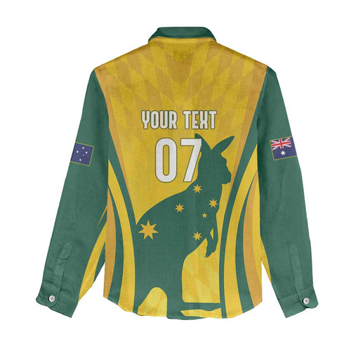Australia Socceroos Custom Women Casual Shirt 2026 Forever Golden - Aussie Hoodie